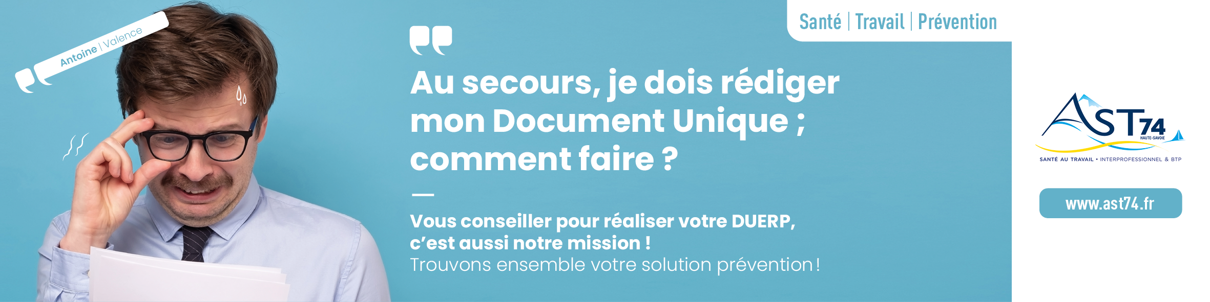 [WEBINAIRE] Document Unique et plan d'action : AST74 vous guide pas à pas !