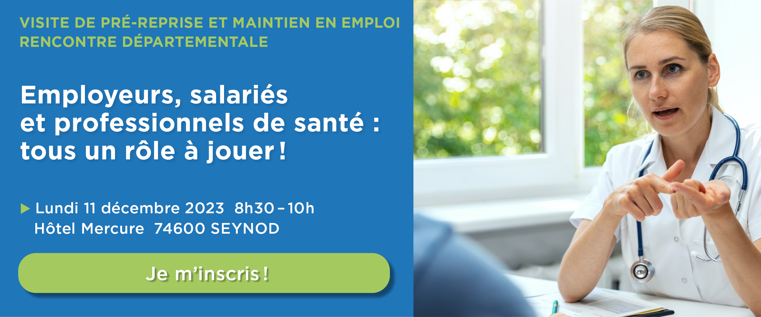 [ÉVÉNEMENT] Rencontre départementale sur le maintien en emploi